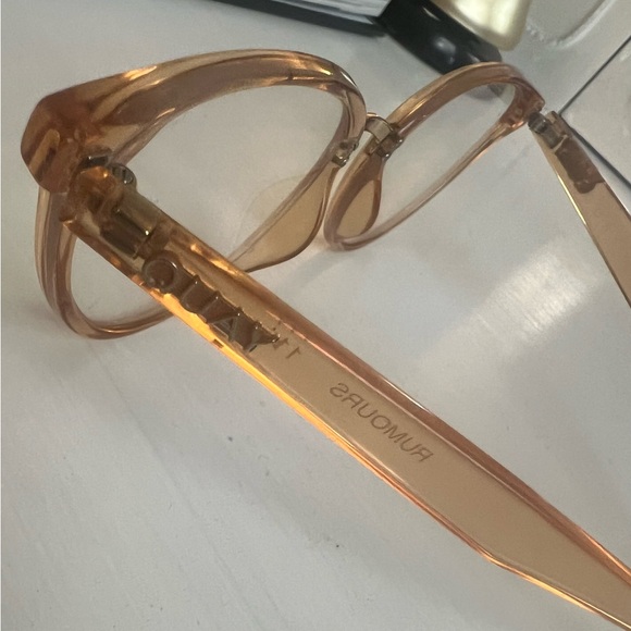 Quay Blue Light Blocking Glasses - Pink/Clear Cat Eye Frames - Picture 7 of 7